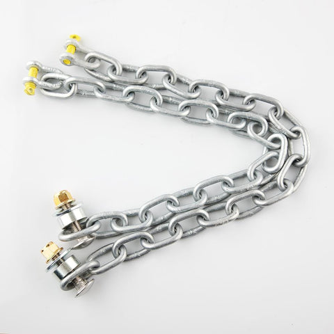 Steel Target Mounting Chain Kit - 18 link Long, bundle deals, Black Carbon, Black Carbon