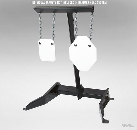 "Hammer Head" Upright Target Stand, 1200mm high, Modular Stands, Black Carbon, Black Carbon
